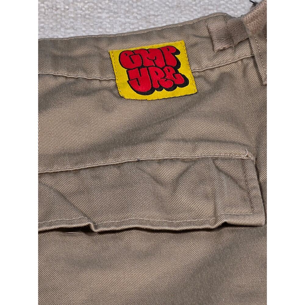 Empyre Cargo Pants Mens 32 Khaki Tan Loose Fit Drawstring Hem Skater Gorpcore - Picture 2 of 7